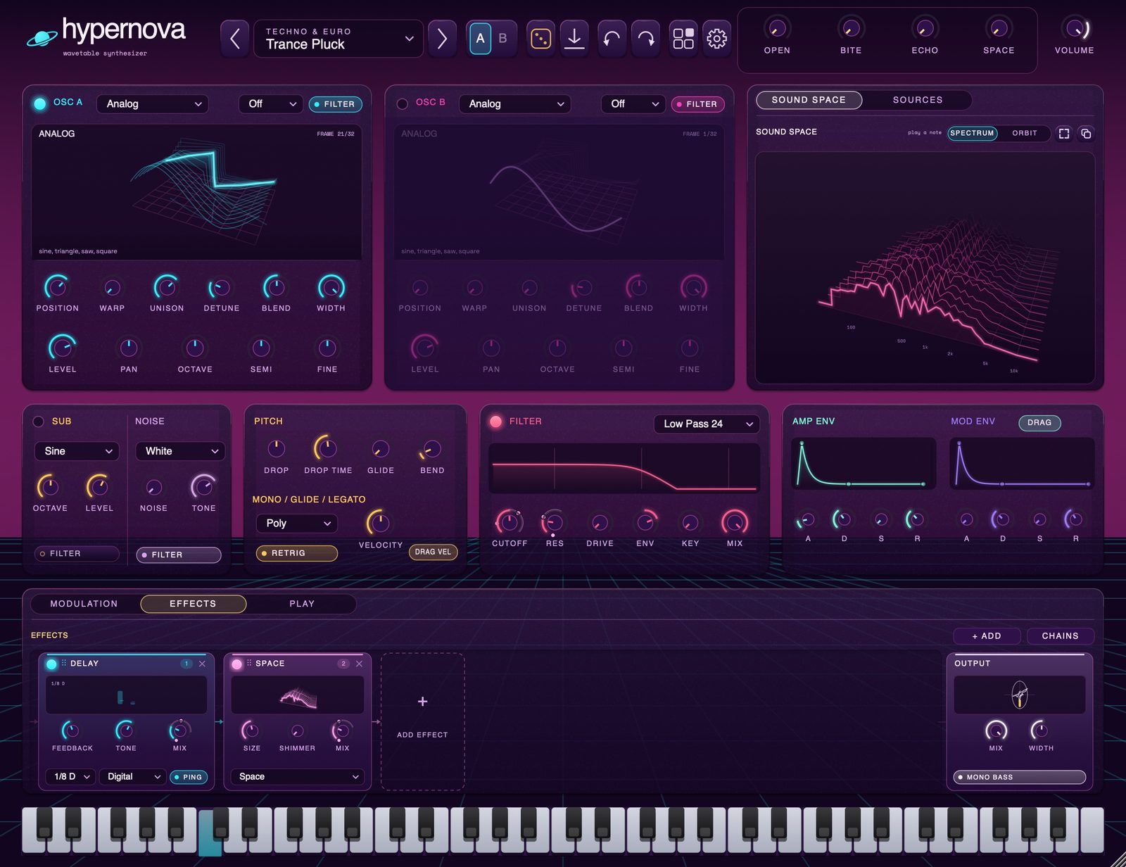 Hypernova in the Vapor theme.